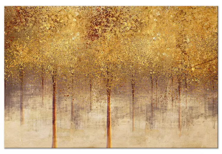 Golden Alley (1-piece) Wide - autumn trees in abstraction