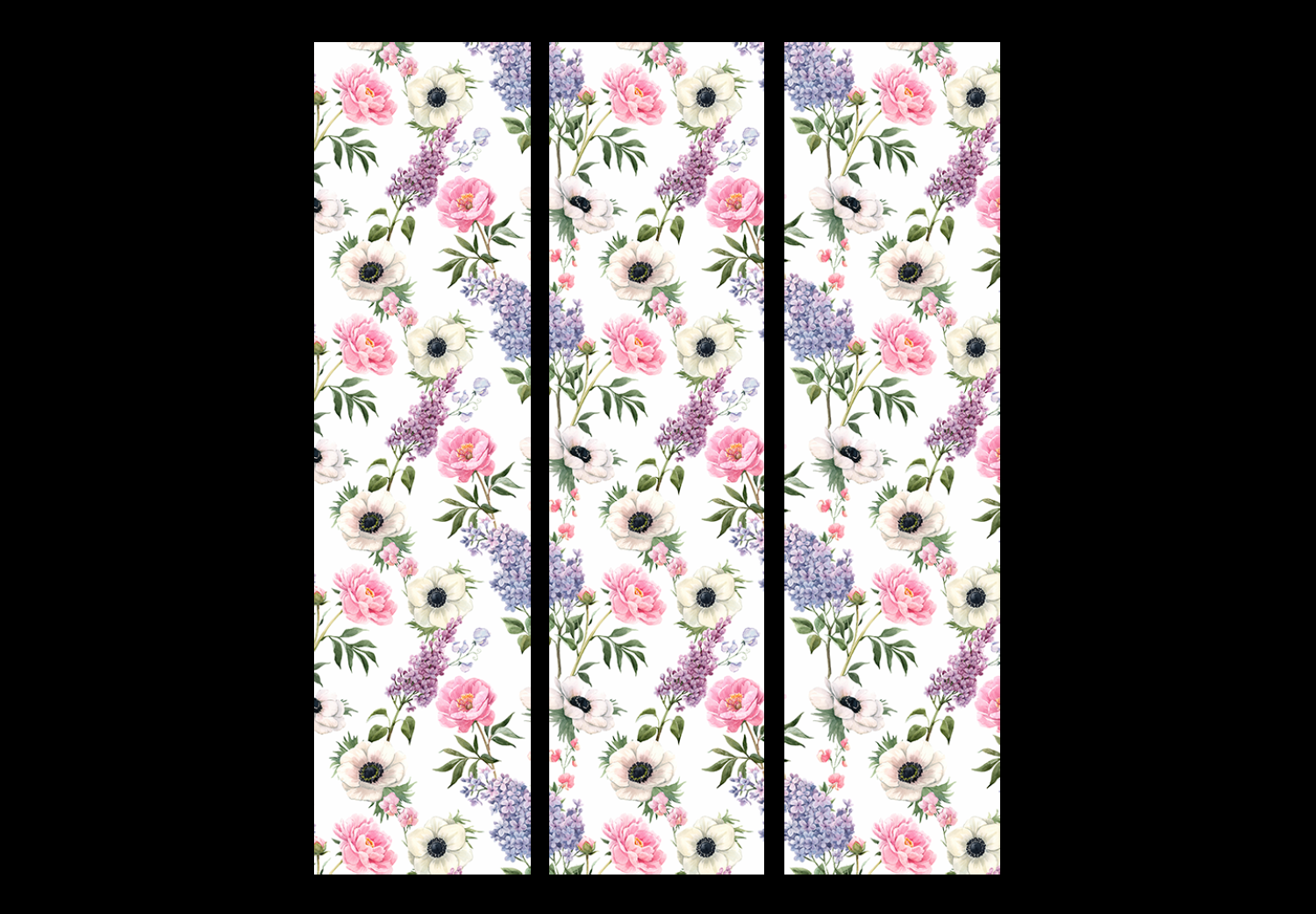 Room Divider Roses and Lilacs [Room Dividers]
