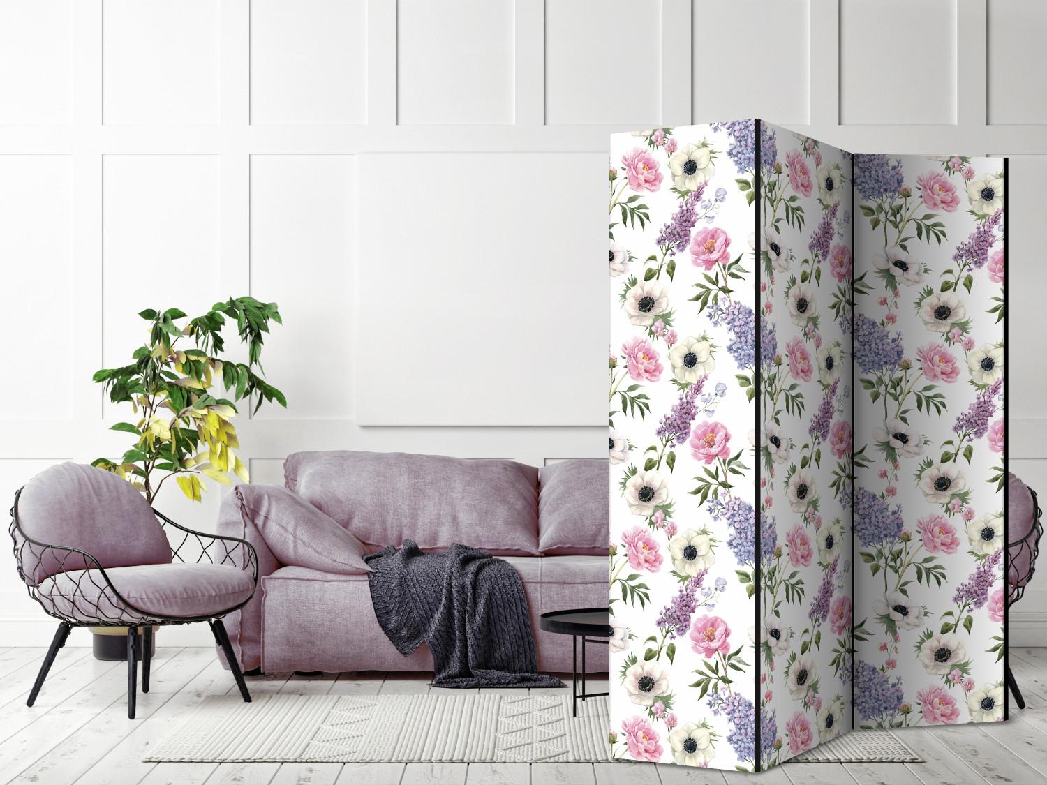 Room Divider Roses and Lilacs [Room Dividers]