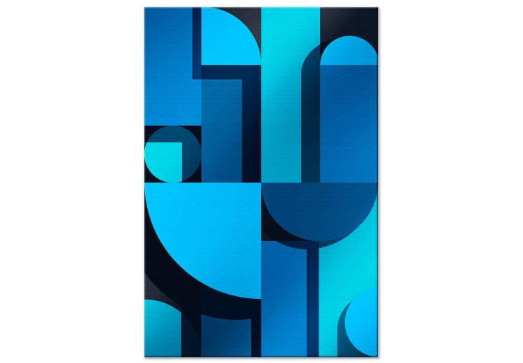 Art Geometry (1-piece) Vertical - blue art deco abstraction