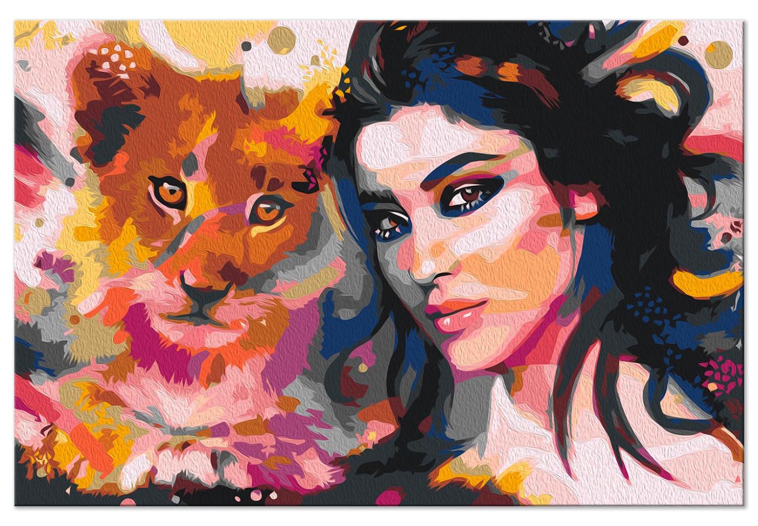 Paint by Number Kit Young Lion and the Girl