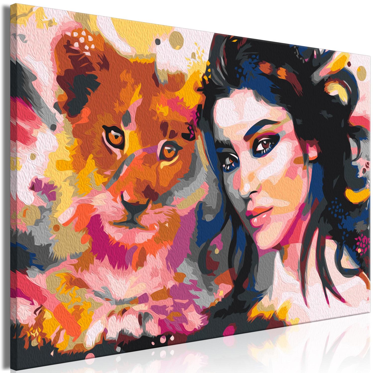 Paint by Number Kit Young Lion and the Girl