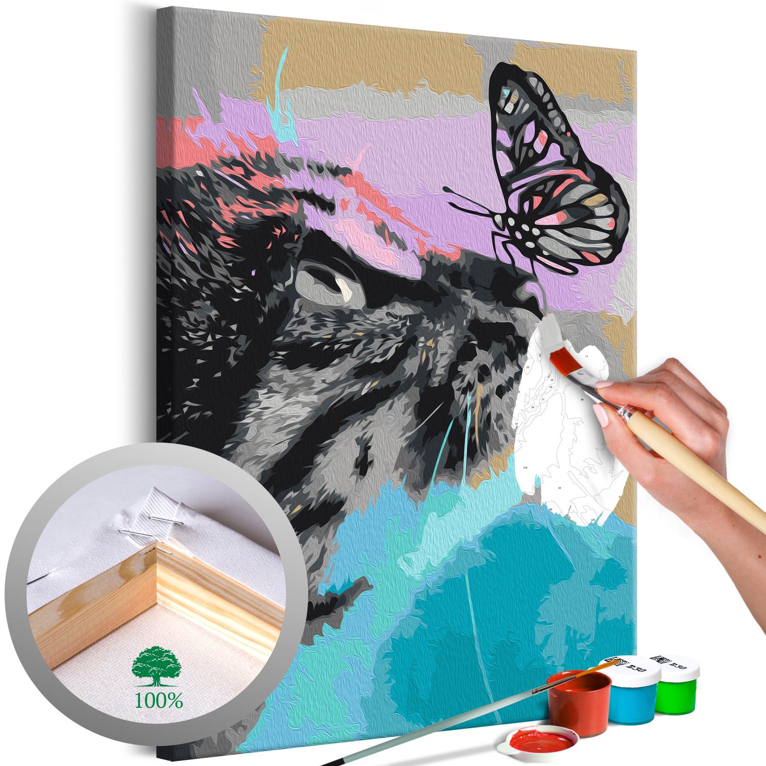 Paint by Number Kit Butterfly Kiss