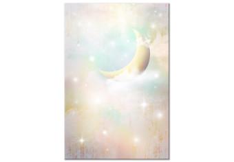 Canvas Night of Colors (1-piece) Vertical - starry composition for children
