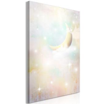 Canvas Night of Colors (1-piece) Vertical - starry composition for children