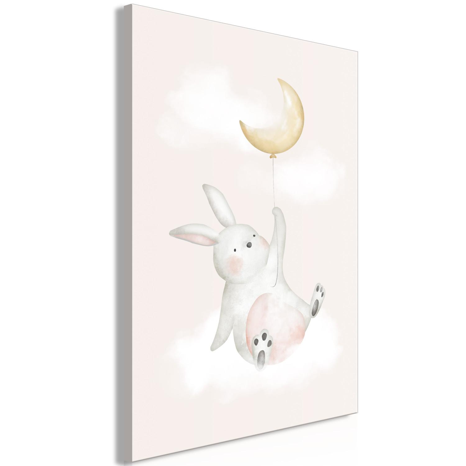 Canvas Bunny with Balloon (1-piece) Vertical - composition for children