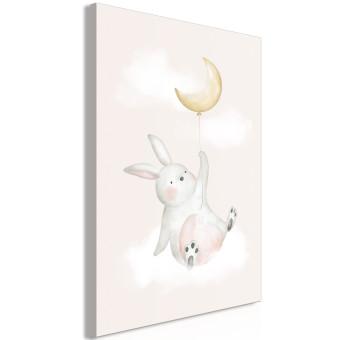 Canvas Bunny with Balloon (1-piece) Vertical - composition for children
