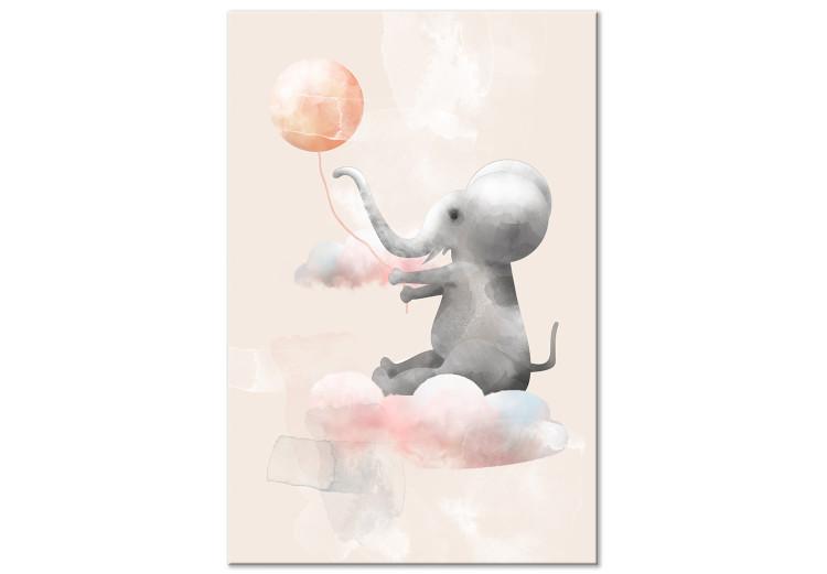 Canvas Print Happy Elephant (1 Part) Vertical 