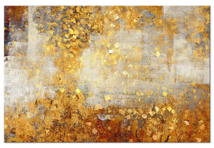 Golden Wildness (1-piece) Wide - abstraction in warm tones
