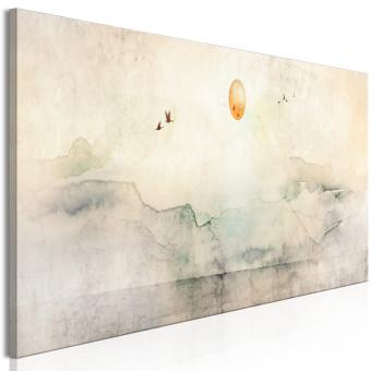 Canvas Silent Departure (1-piece) Narrow - landscape with flying birds