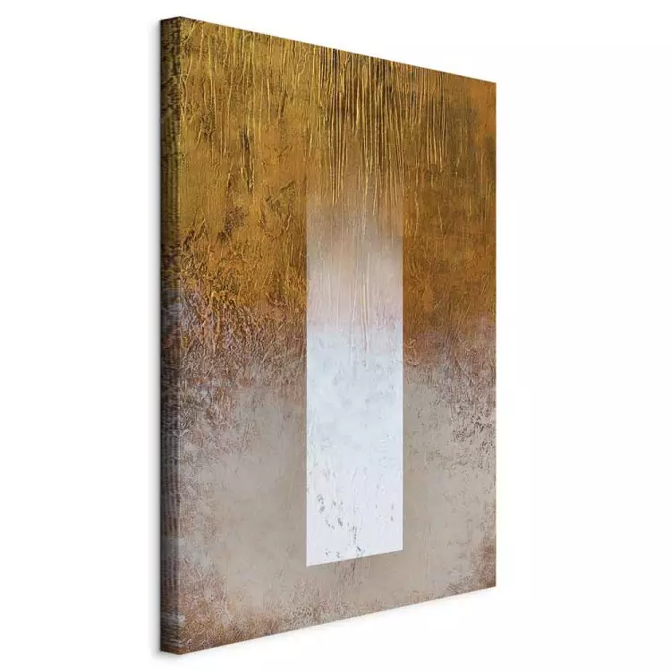 Spectrum Abstraction (1-piece) - fading white stripe and gold-gray background