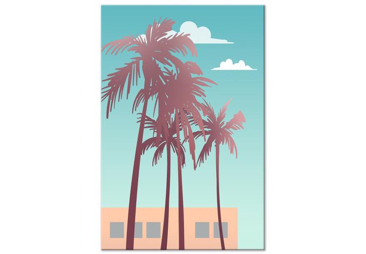 Miami Palms (1-piece) - landscape overlooking the bright sky and clouds