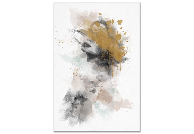 Golden Sigh (1-part) - Abstract Portrait of a Woman's Face