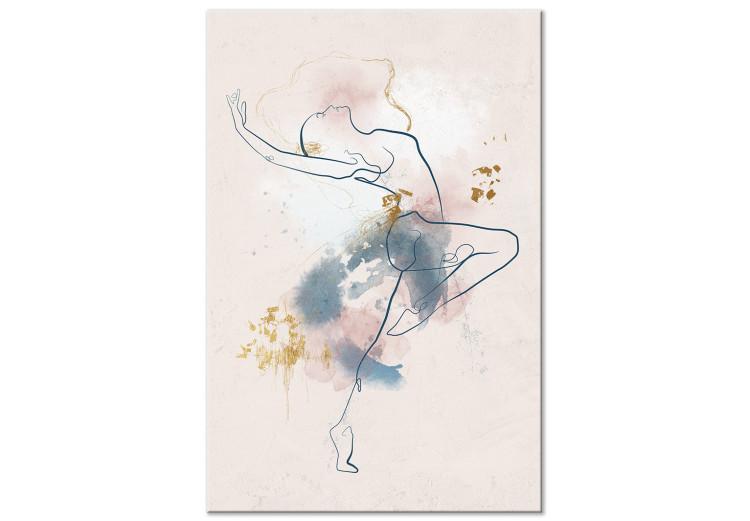 Beautiful Ballerina (1-piece) - watercolor line art of a dancing woman