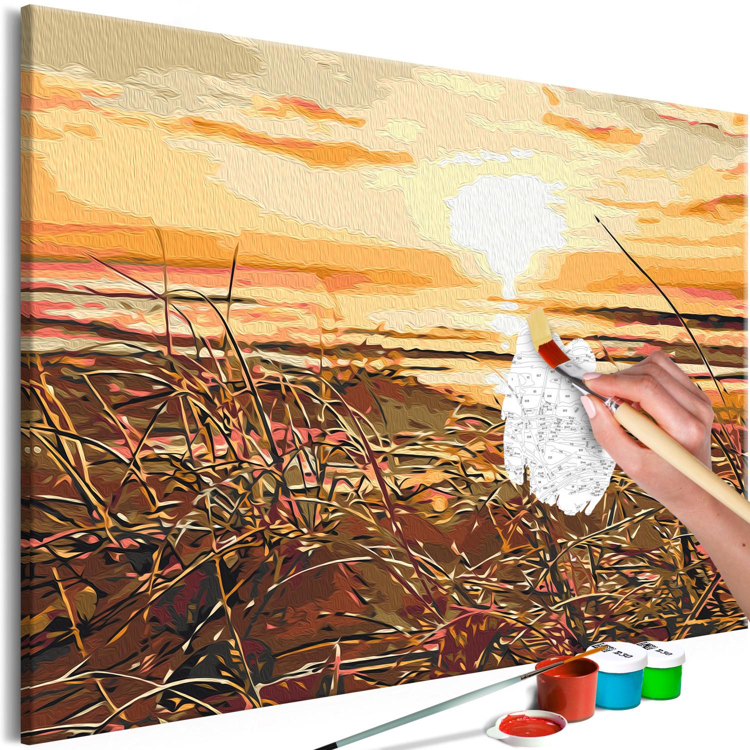 Paint by Number Kit Warm Breeze - Glittering Setting Sun Against the Sea