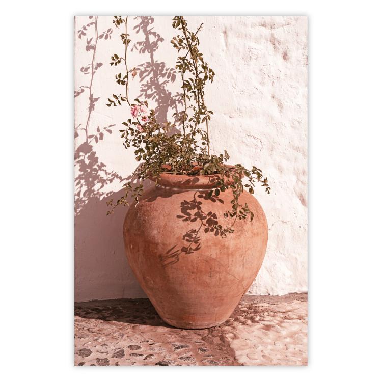 Flowers in a Pot - Plant Growing Out of an Earthen Vessel