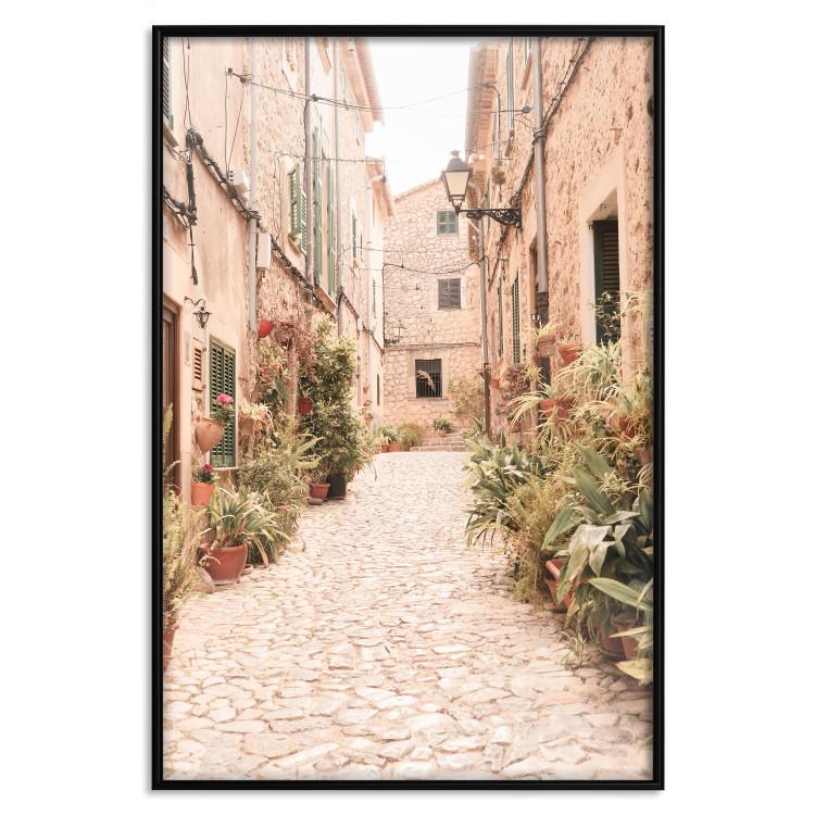 Poster The Old Streets of Valldemossa - View of a Quiet Spanish Alley