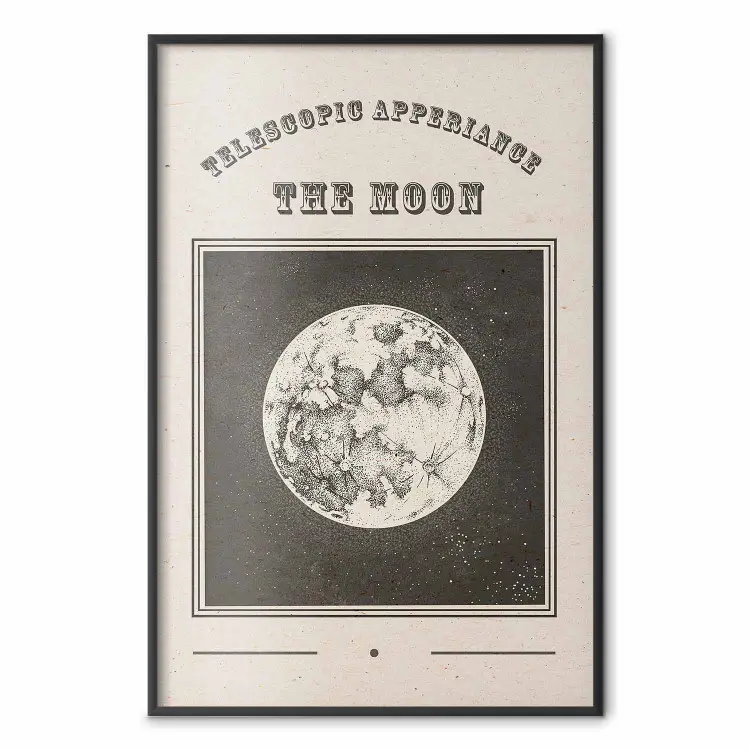 Moon View - Illustration Stylized as an Old Engraving From the Album