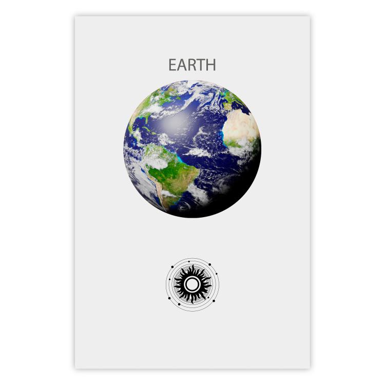 Green Planet - Earth, Abstract Composition with the Solar System II