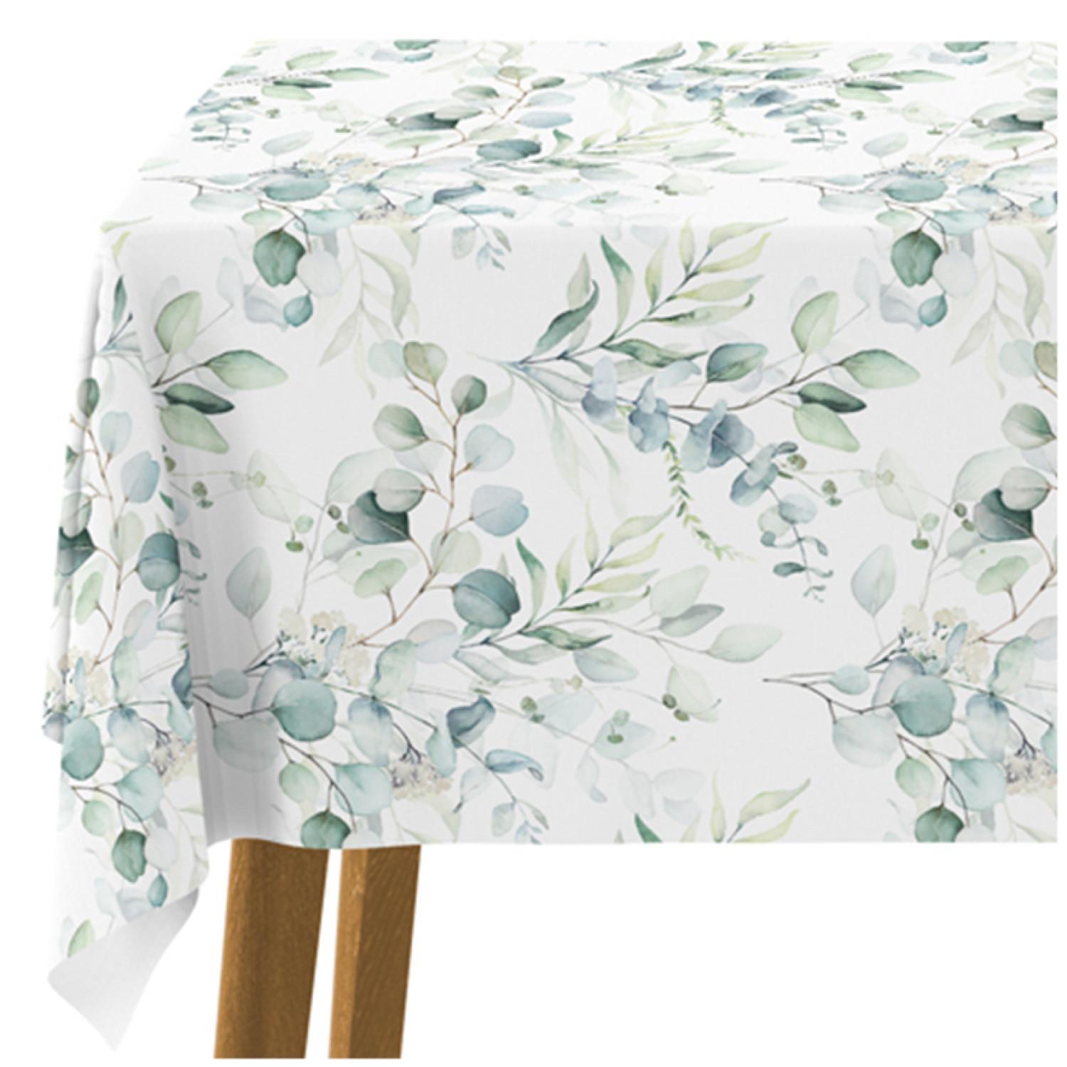 Tablecloth Little branches - composition with a plant motif on a white background
