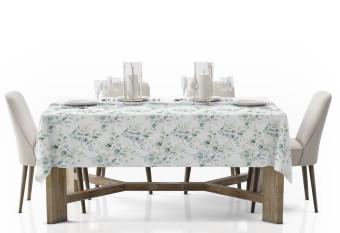 Tablecloth Little branches - composition with a plant motif on a white background