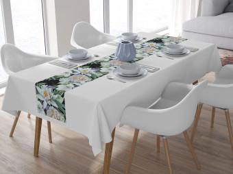 Table Runner Nenufars and Peonies - elegant, vinatge style floral composition