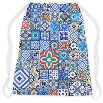 Backpack Blue connections - a motif inspired by patchwork ceramics