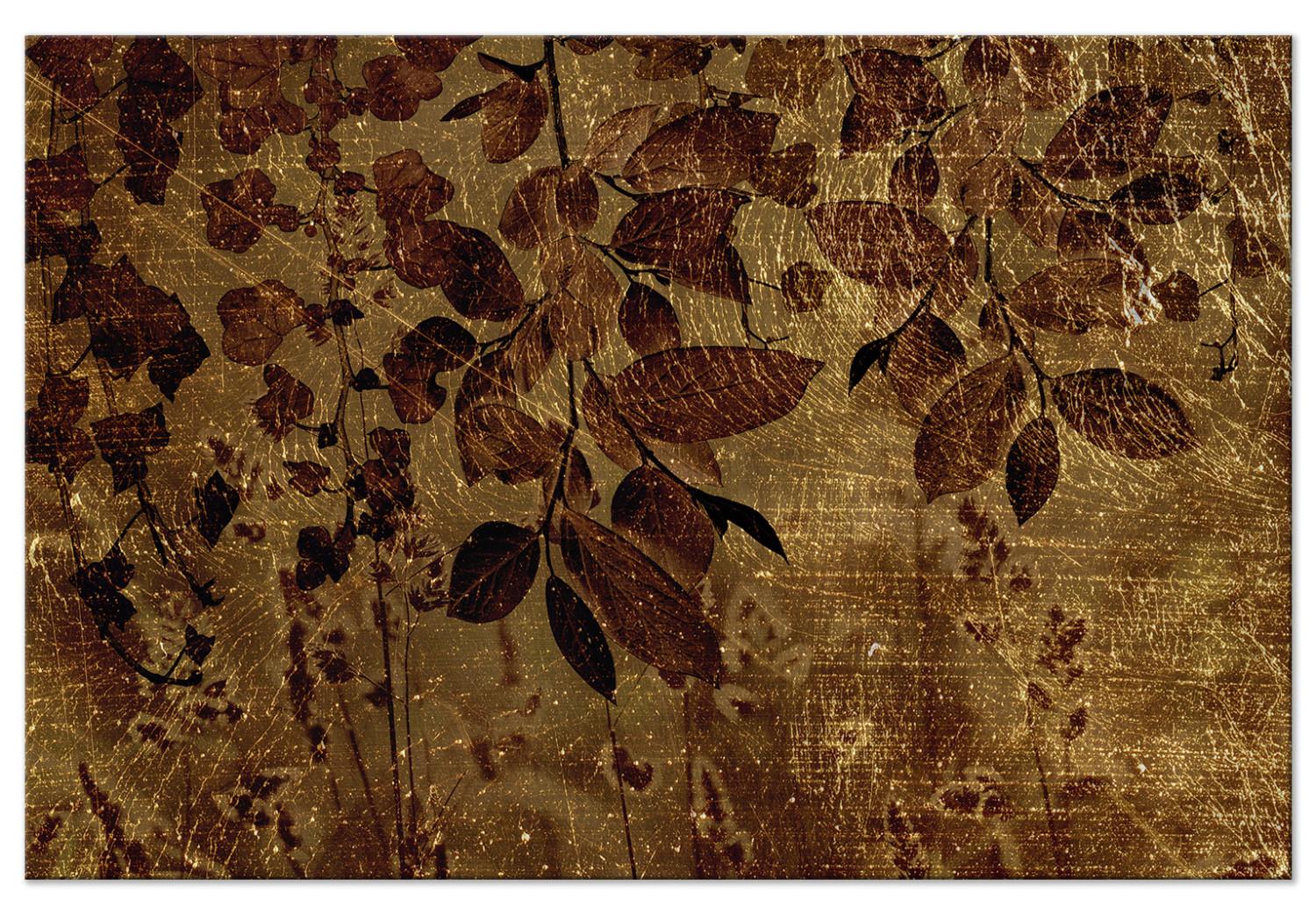 Canvas Delicacy of Nature (1-piece) - landscape in golden vines and ivy