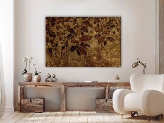 Canvas Delicacy of Nature (1-piece) - landscape in golden vines and ivy