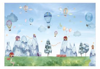 Wall Mural Children’s Fantasy World - Fairy-Tale Land in Watercolor Tones