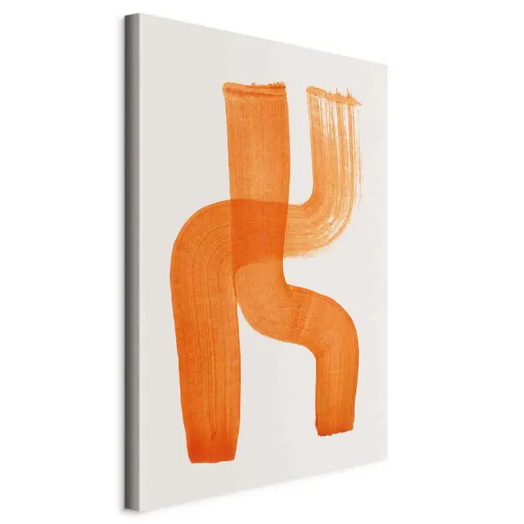 Abstract Composition - duet of orange shapes