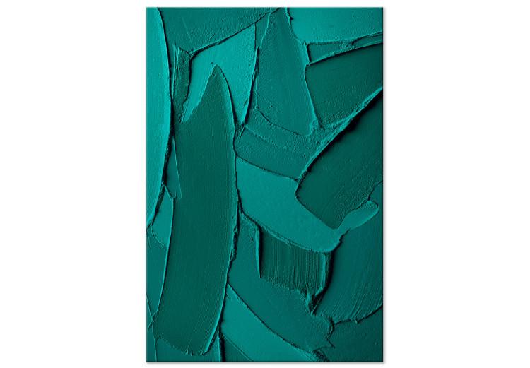 Green Abstraction (1-piece) - emerald brushstrokes