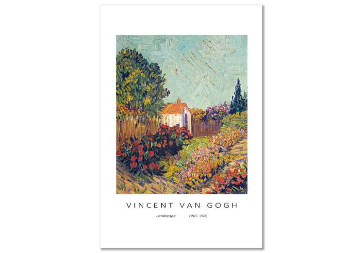 Vincent van Gogh's Landscape (1-piece) - colorful reproduction