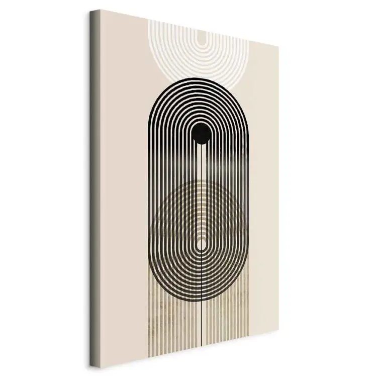 Abstraction - Geometric Shapes - Black, Brown and White