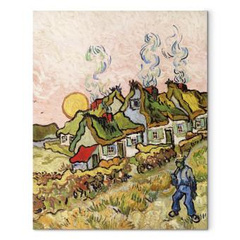 Canvas Country Houses at Sunset