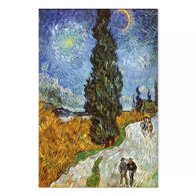 Road With Cypress and Star