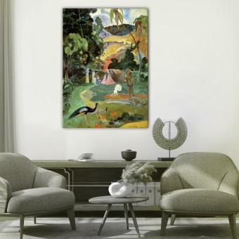 Canvas Landscape with Peacocks