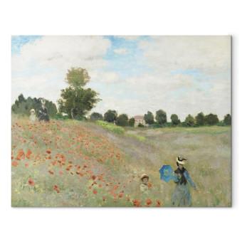 Canvas The Poppy Field near Argenteuil