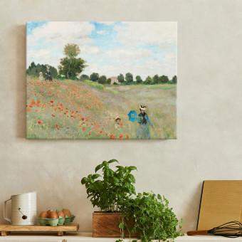 Canvas The Poppy Field near Argenteuil