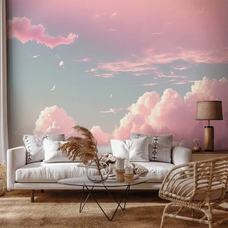 Skyscape - Pink Clouds on the Blue Horizon