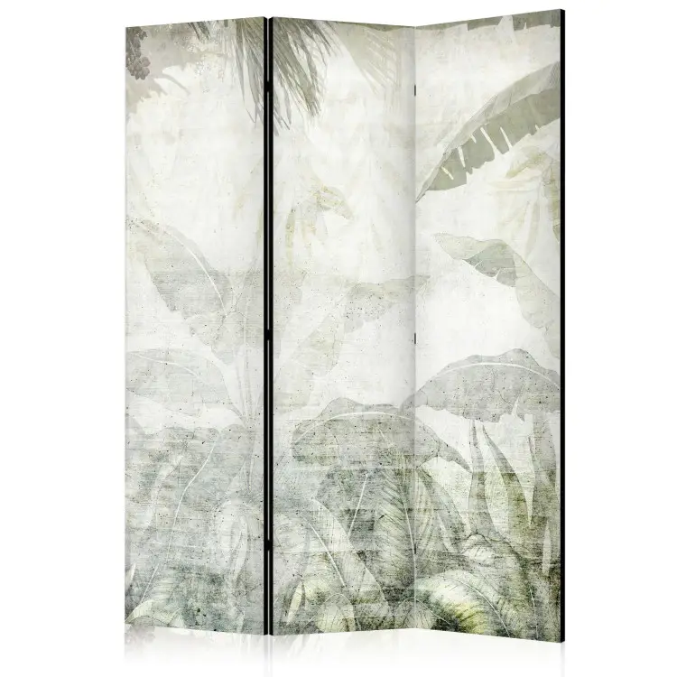 Disappearing Forest - tropical landscape of trees on a light background