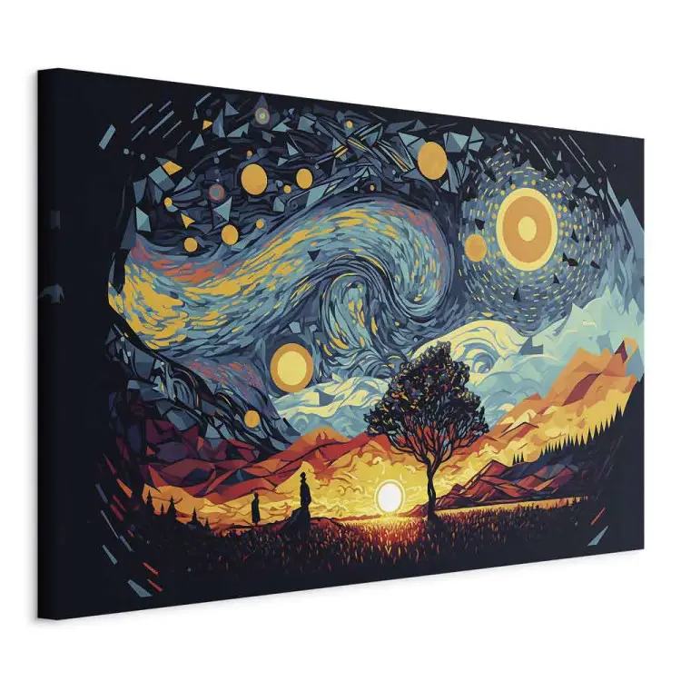 Sunrise - A Colorful Landscape Inspired by the Work of Van Gogh