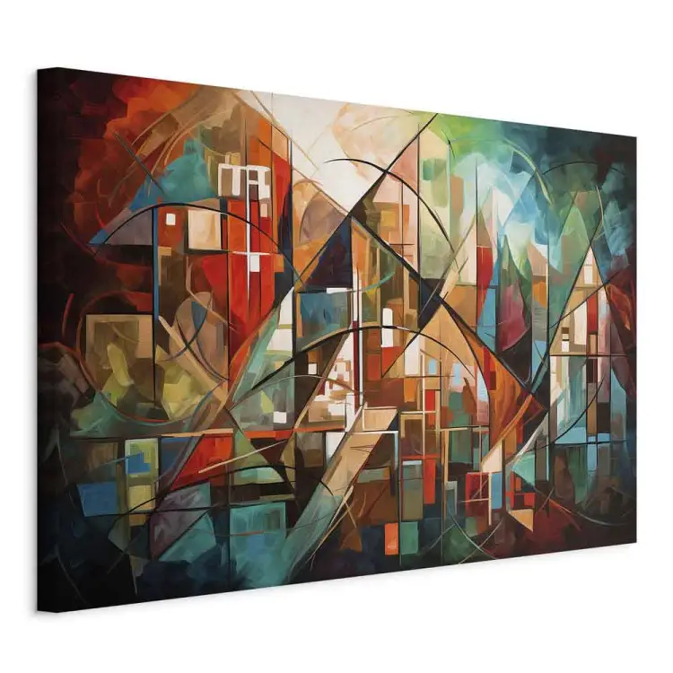 Abstract Landscape - Geometric Composition Generated by AI