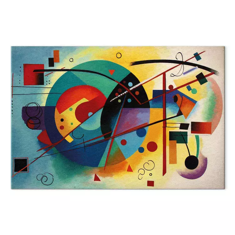 Colorful Abstraction - A Composition Inspired by Kandinsky’s Work