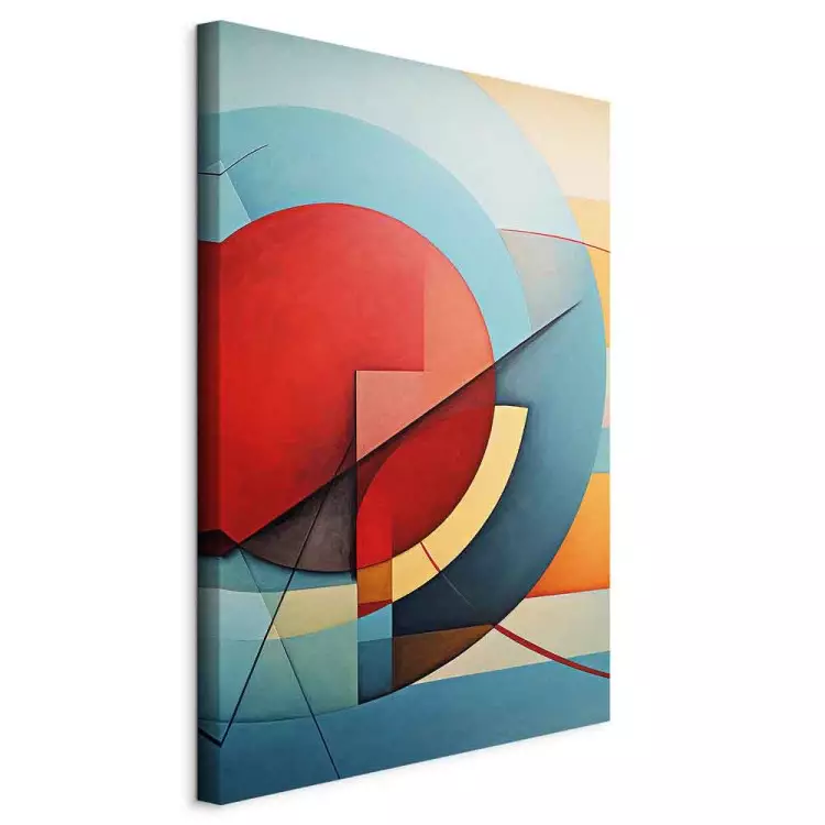 Deconstruction of circles - a geometric composition in the style of Kandinsky