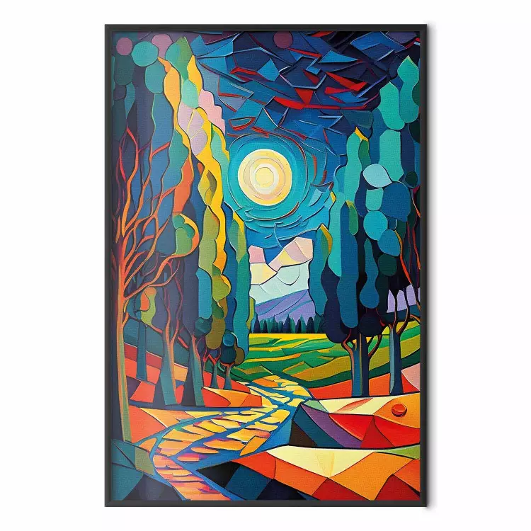 Modern Scenery - A Colorful Composition Inspired by Van Gogh