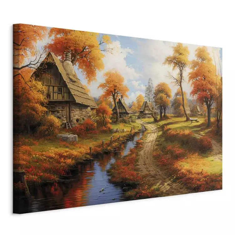 A Small Medieval Town - A Picture of the Polish Countryside During Autumn