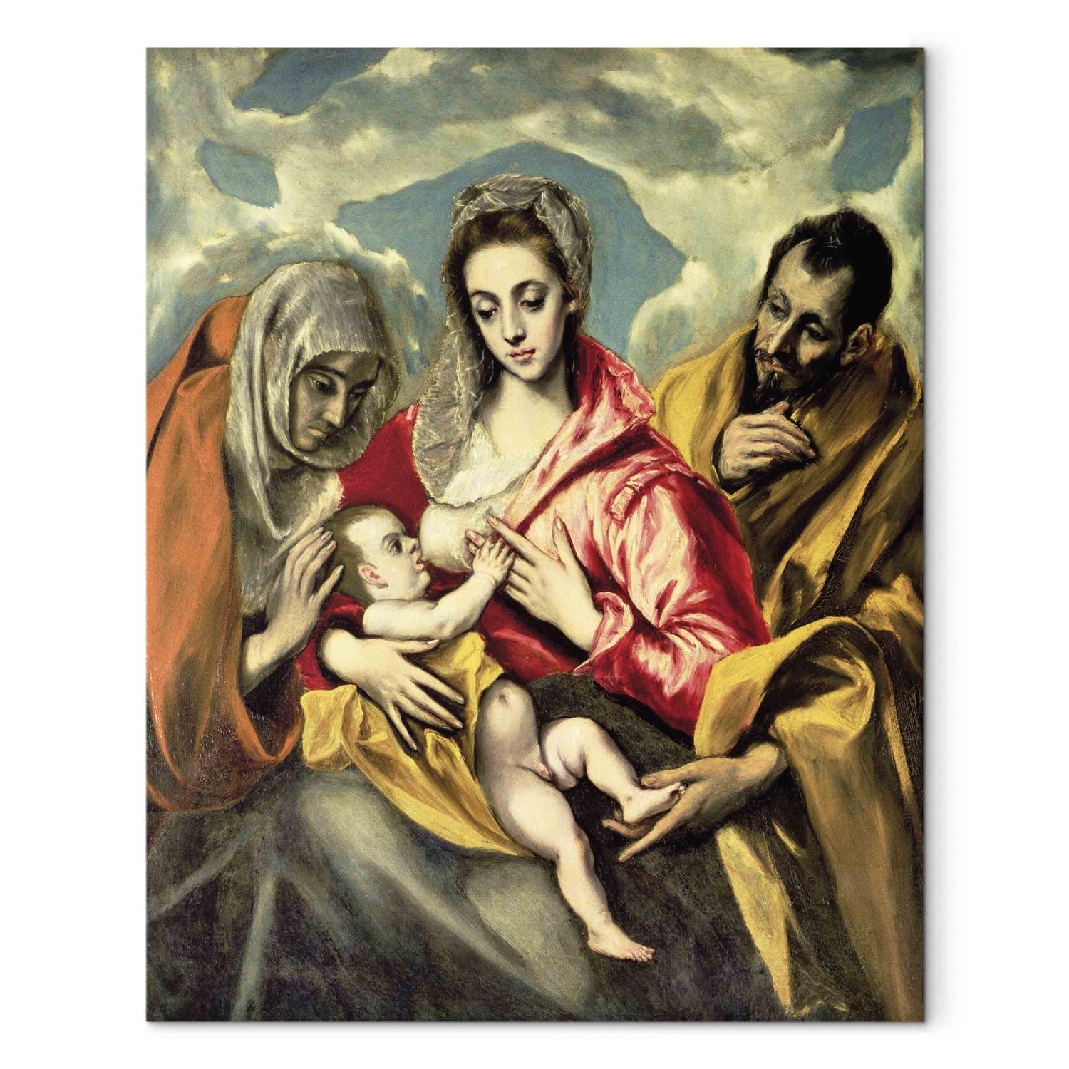 Canvas Virgin and Child with SS. Anne and Joseph
