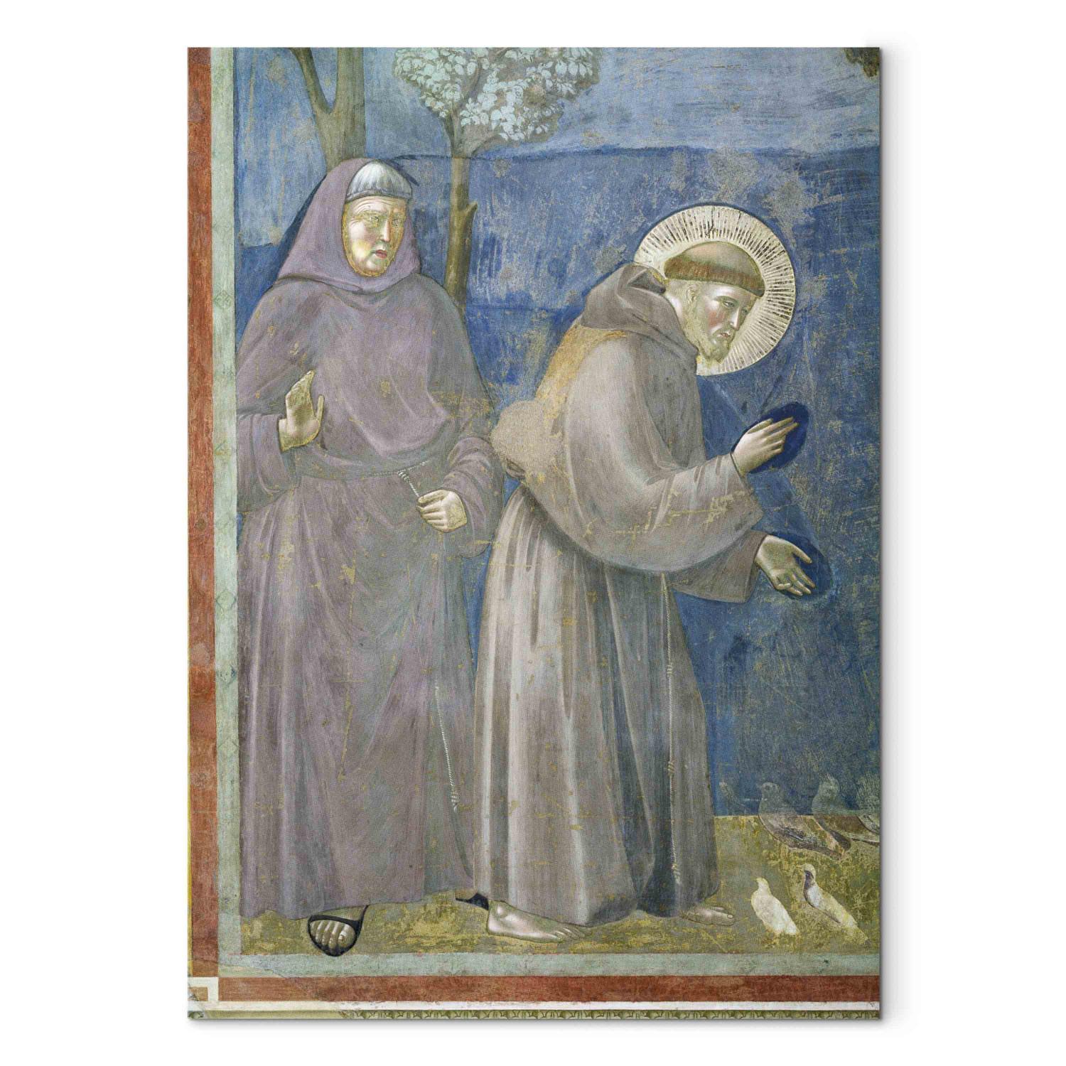 Canvas St. Francis Prays to the Birds