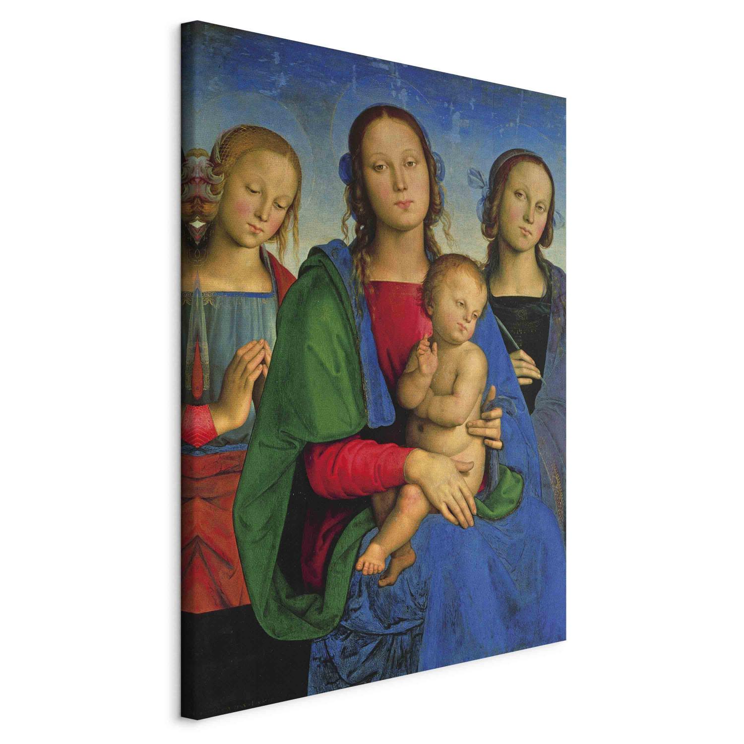 Canvas Madonna and Child with St. Catherine and St. Rosa